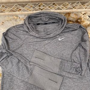 Nike Women’s Element Hoodie Size M Gunsmoke/Heather Running AH9571-036